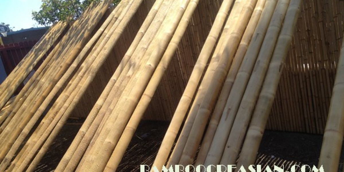 2" X 8' Bamboo Poles Half Round